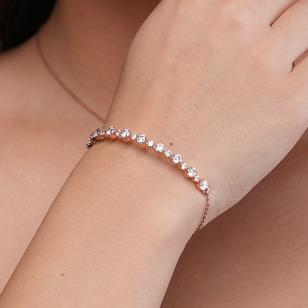 Alternating Round Crystal Bracelet