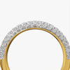 Wide Pave Domed Band Ring