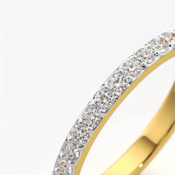 Half Eternity Stacking Ring