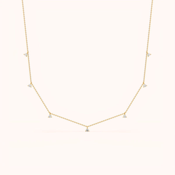 Dainty Crystal Drop Necklace
