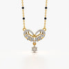 Floral Heart Drop Modern Mangalsutra