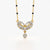 Floral Heart Drop Modern Mangalsutra