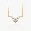 Crystal Floral Vine Mangalsutra