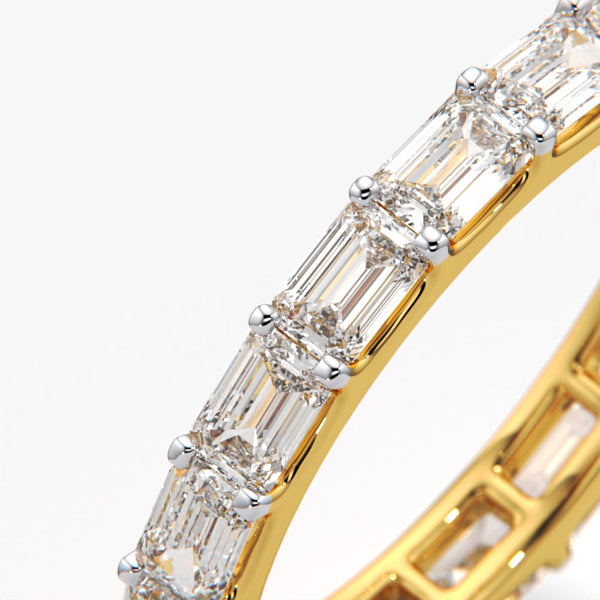 Emerald Cut Eternity Band