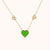 Trio Heart Color Pop Necklace