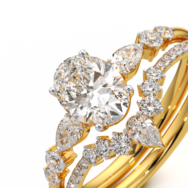 Oval Tiara Stack Ring