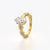 Twisted Pear Statement Ring