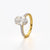 Oval Pave Solitaire Ring
