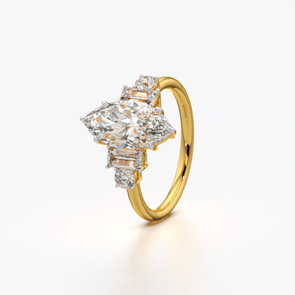 Marquise & Baguette Vintage Ring