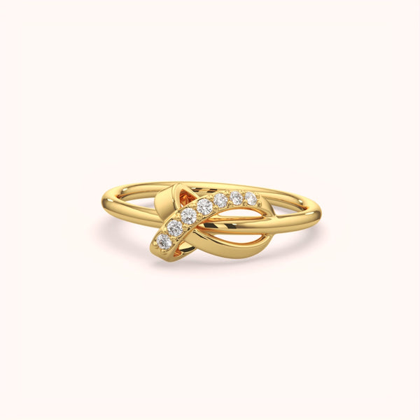 Pave Knot Minimal Ring
