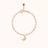 Pave Crescent Moon Bracelet