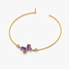 Purple Crystal Butterfly Bracelet