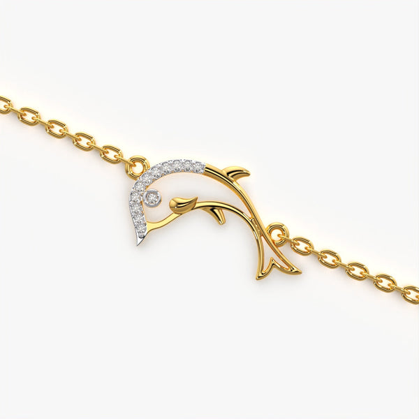 Pave Dolphin Bracelet
