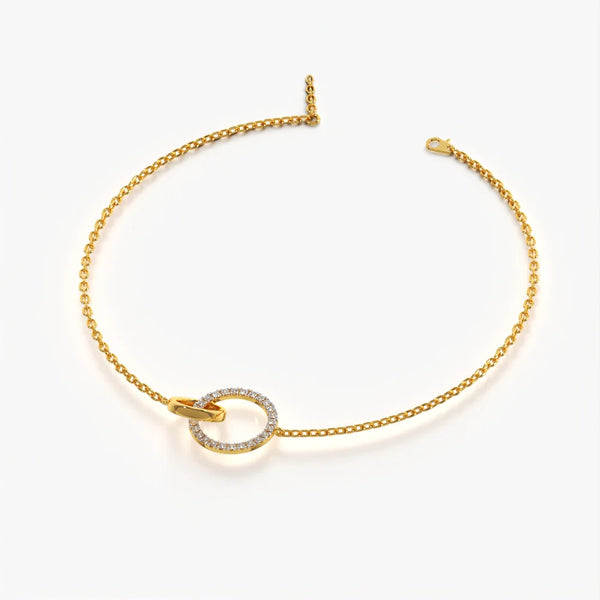 Interlocking Pavé Circle Bracelet