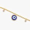 Enamel Evil Eye Station Bracelet