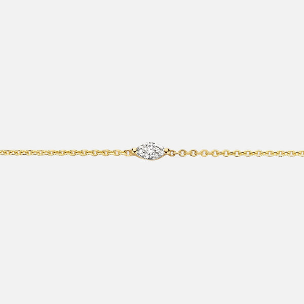 Dainty Marquise Solitaire Bracelet