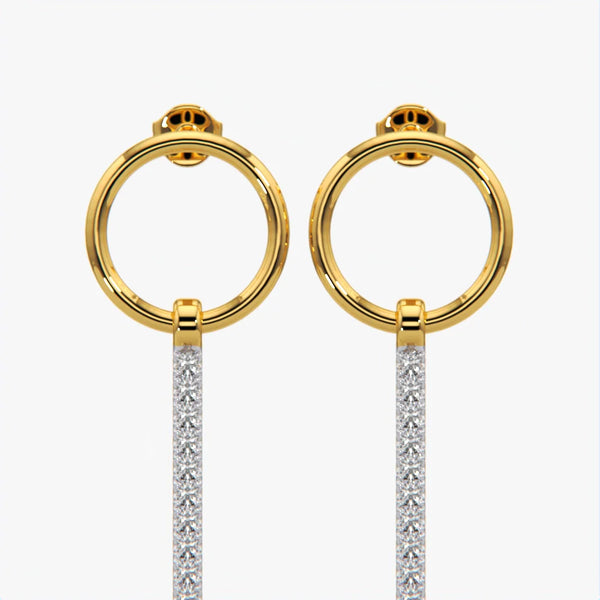 Open Circle Linear Bar Drops