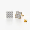 Classic Pave Square Studs