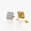Classic Pave Square Studs