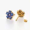 Royal Blue Floral Studs