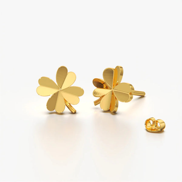 Four-Leaf Clover Studs