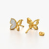 Pave Wing Butterfly Studs