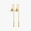 Crystal Tulip Threader Earrings