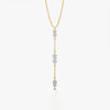 Linear Crystal Drop Necklace