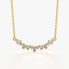 Alternating Baguette Curve Necklace