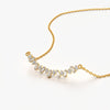 Alternating Baguette Curve Necklace