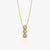 Linear Trio Bezel Necklace