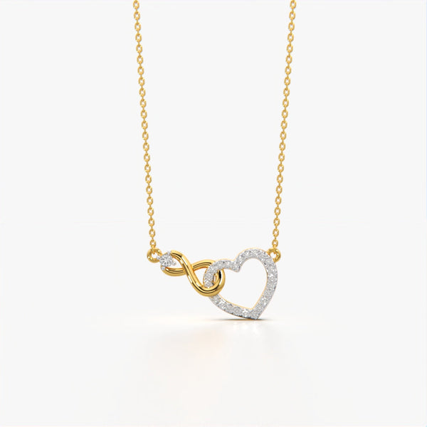 Interlocking Infinity Heart Necklace