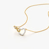 Interlocking Infinity Heart Necklace
