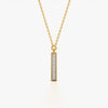 Sleek Pave Bar Pendant
