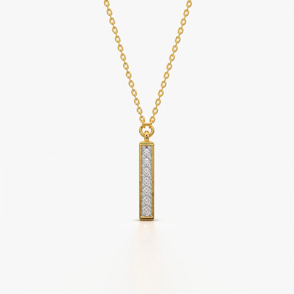 Sleek Pave Bar Pendant