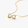 Infinity Heart Twist Necklace