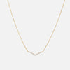 Sleek Pave Chevron Necklace