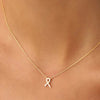 Sparkling Pave Ribbon Necklace