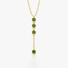 Emerald Green Y-Drop Necklace