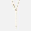Asymmetric Bezel Y-Drop Necklace
