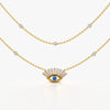 Layered Sunburst Eye Necklace