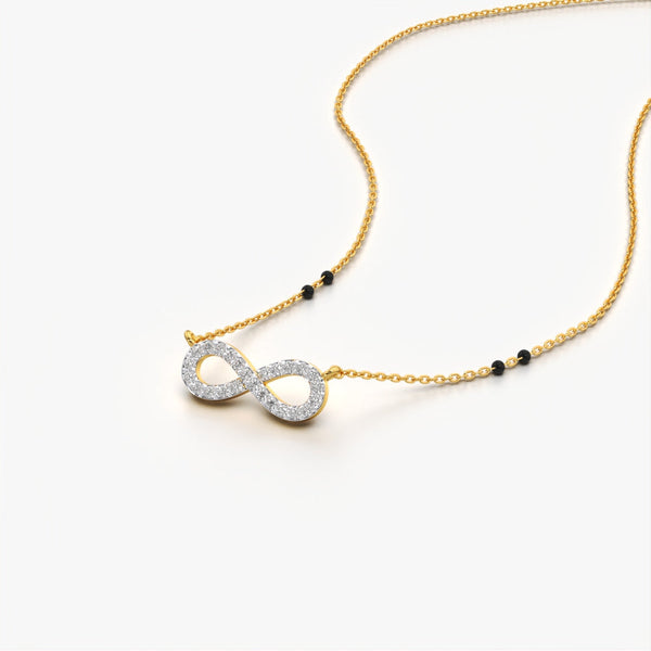 Pave Infinity Mangalsutra