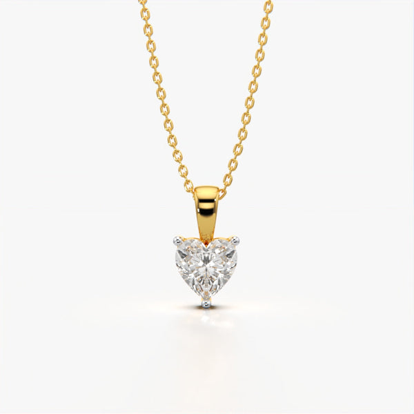 Solitaire Heart Necklace