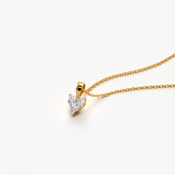 Solitaire Heart Necklace