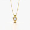 Modern Bezel Solitaire Necklace