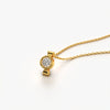 Modern Bezel Solitaire Necklace