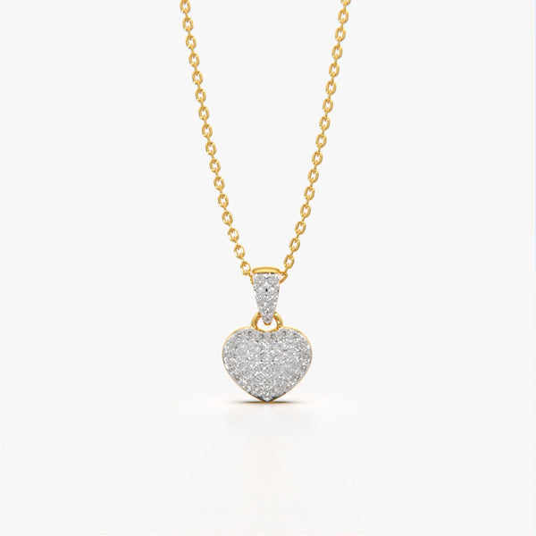 Radiant Pave Heart Necklace