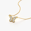 Pave Butterfly Necklace