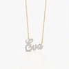 Pave Script Name Necklace