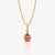 Pink Teardrop Accent Pendant